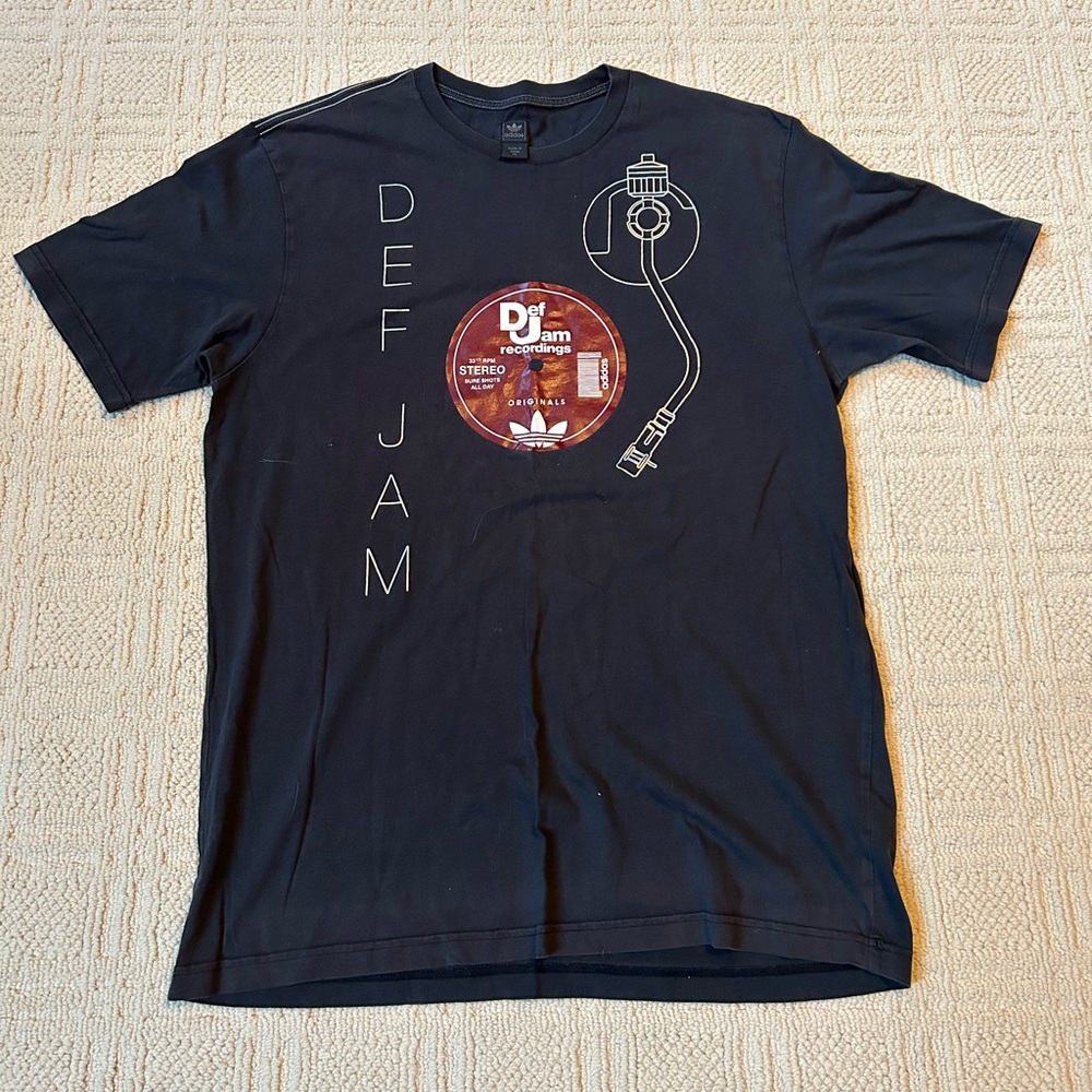 Def Jam recordings Adidas Black T-Shirt